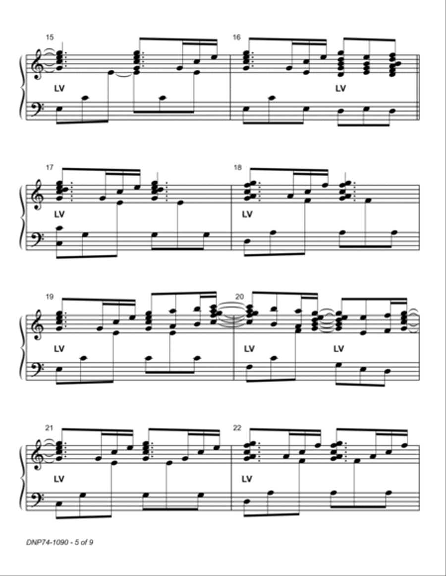 New Life ~ 3-octave handbell choirs, with optional cello - REPRODUCIBLE 3-Octaves scores gallery preview page 5