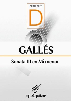 Sonata III en Mi menor