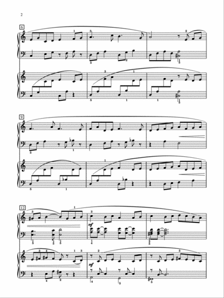 Nightsong - Piano Duo (2 Pianos, 4 Hands) Piano Method scores gallery preview page 2