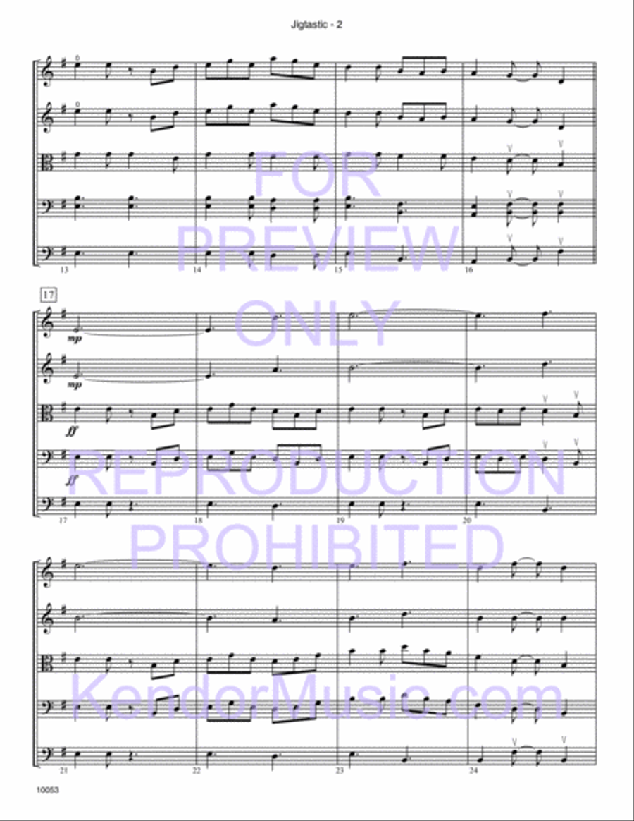 Jigtastic String Orchestra scores gallery preview page 3