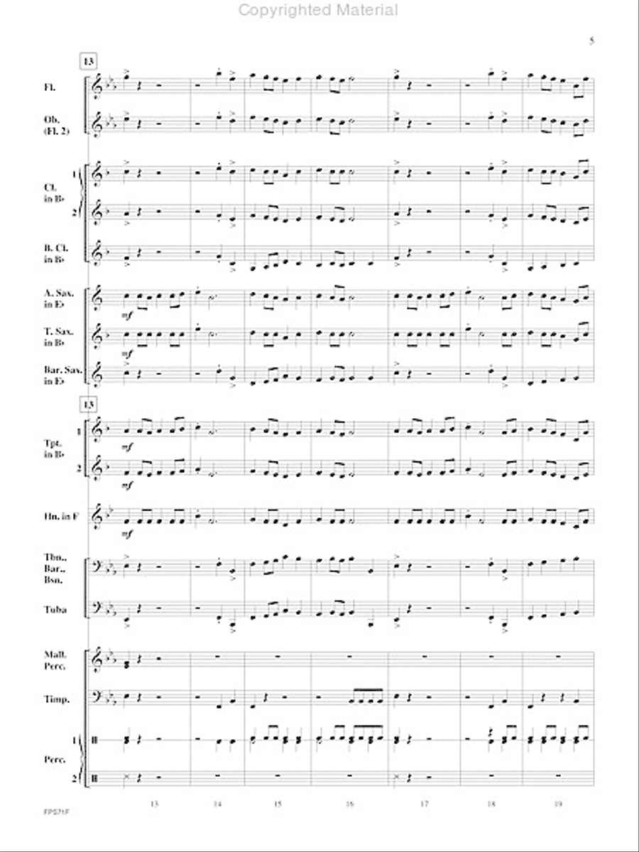 The Pursuit of Knowledge Concert Band scores gallery preview page 6