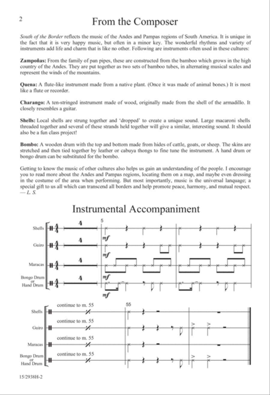 South of the Border 3-Part scores gallery preview page 3