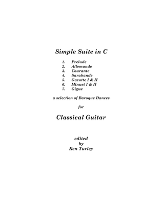 Classical Guitar "Simple Suite of Baroque Dances"