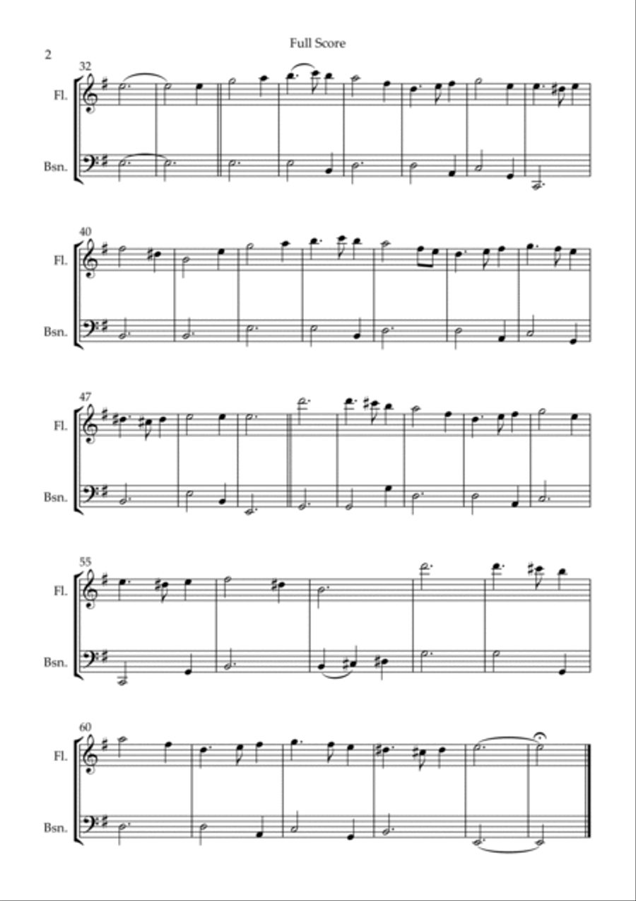 What Child is This? - Greensleeves (Christmas Song) for Flute & Bassoon Duo What Child is This? - Greensleeves (Christmas Song) for Flute & Bassoon Duo Woodwind Duet scores gallery preview page 2