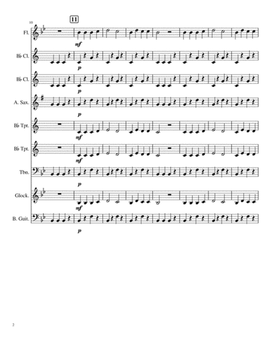 Playing Around - Au Claire de La Lune for Beginner Band