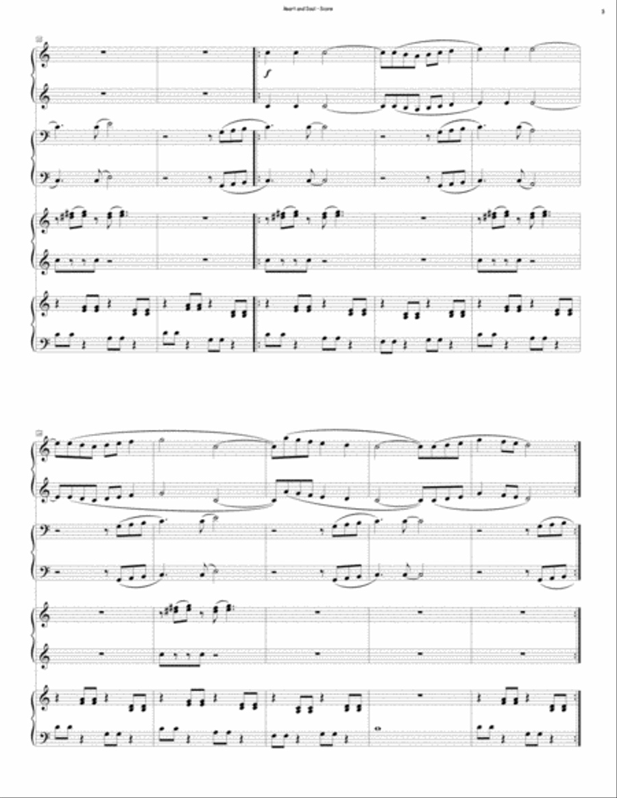 Heart And Soul Piano Quartet scores gallery preview page 3