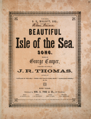 Book cover for Beautiful Isle of the Sea. Song