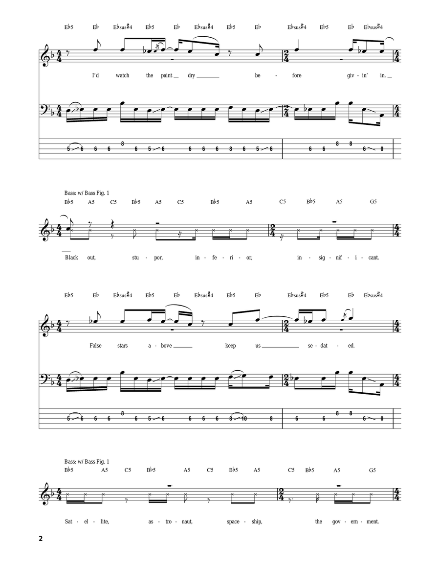 TV Radio Electric Guitar scores gallery preview page 2