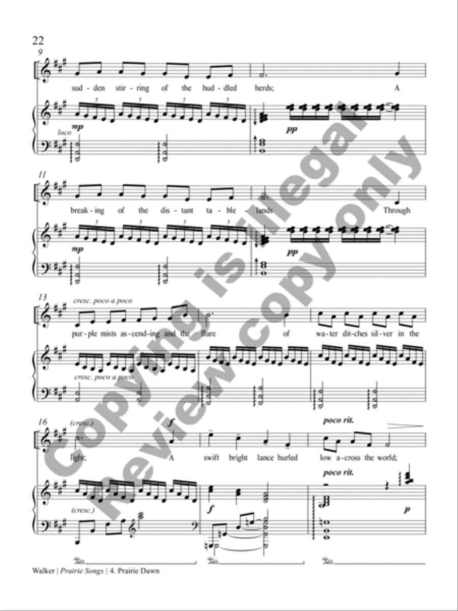 Prairie Songs Voice Solo scores gallery preview page 12