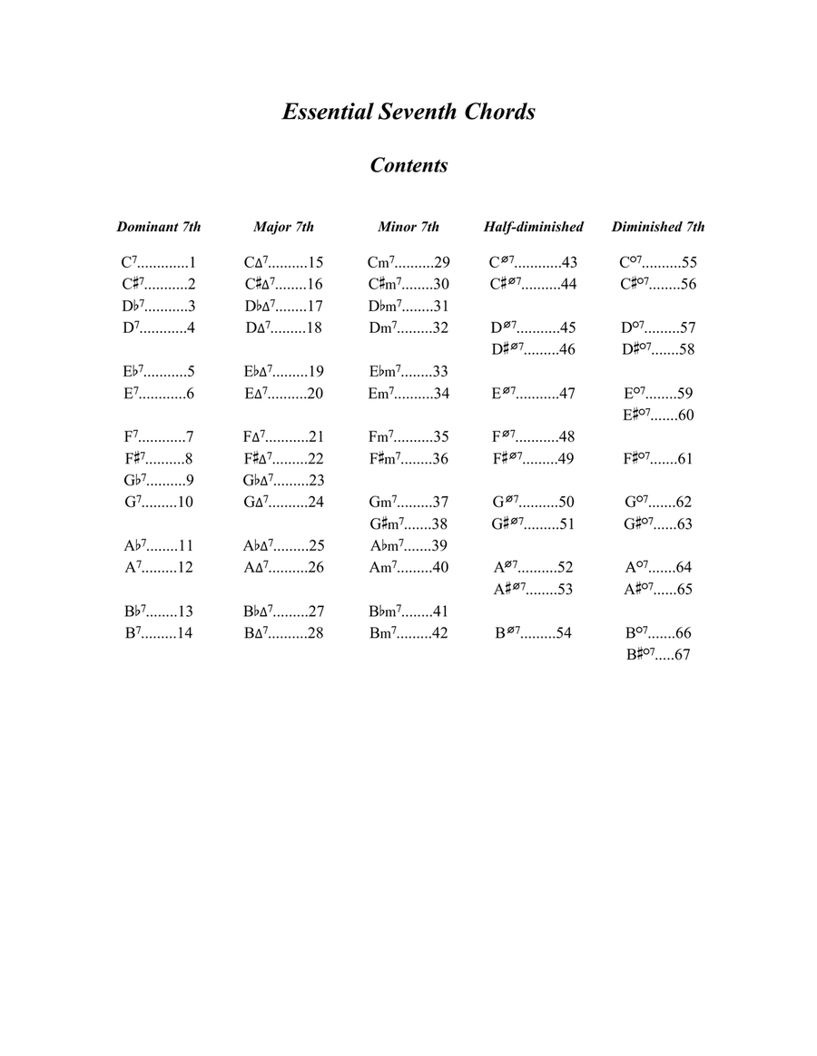 Essential Seventh Chords for Guitar Easy Guitar scores gallery preview page 3