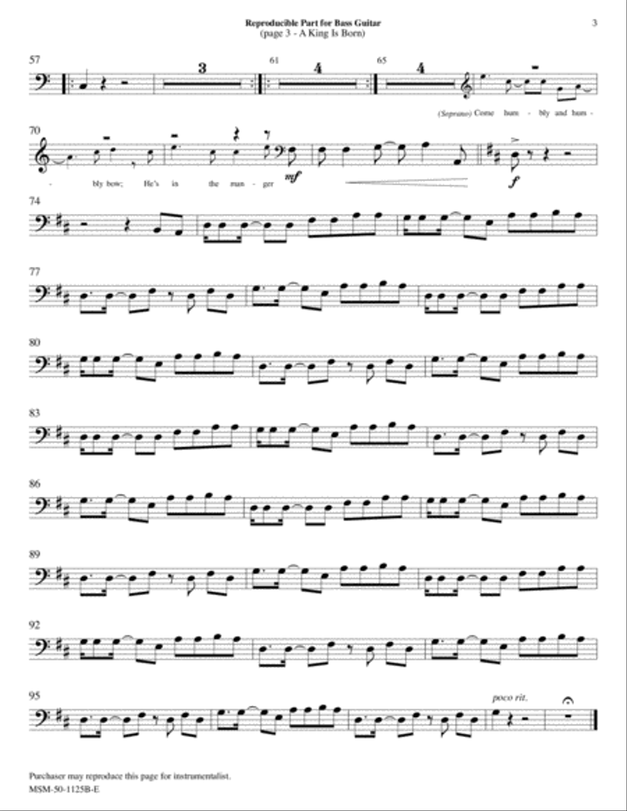 A King Is Born Choir scores gallery preview page 3