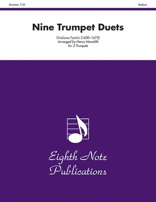 Book cover for Nine Trumpet Duets