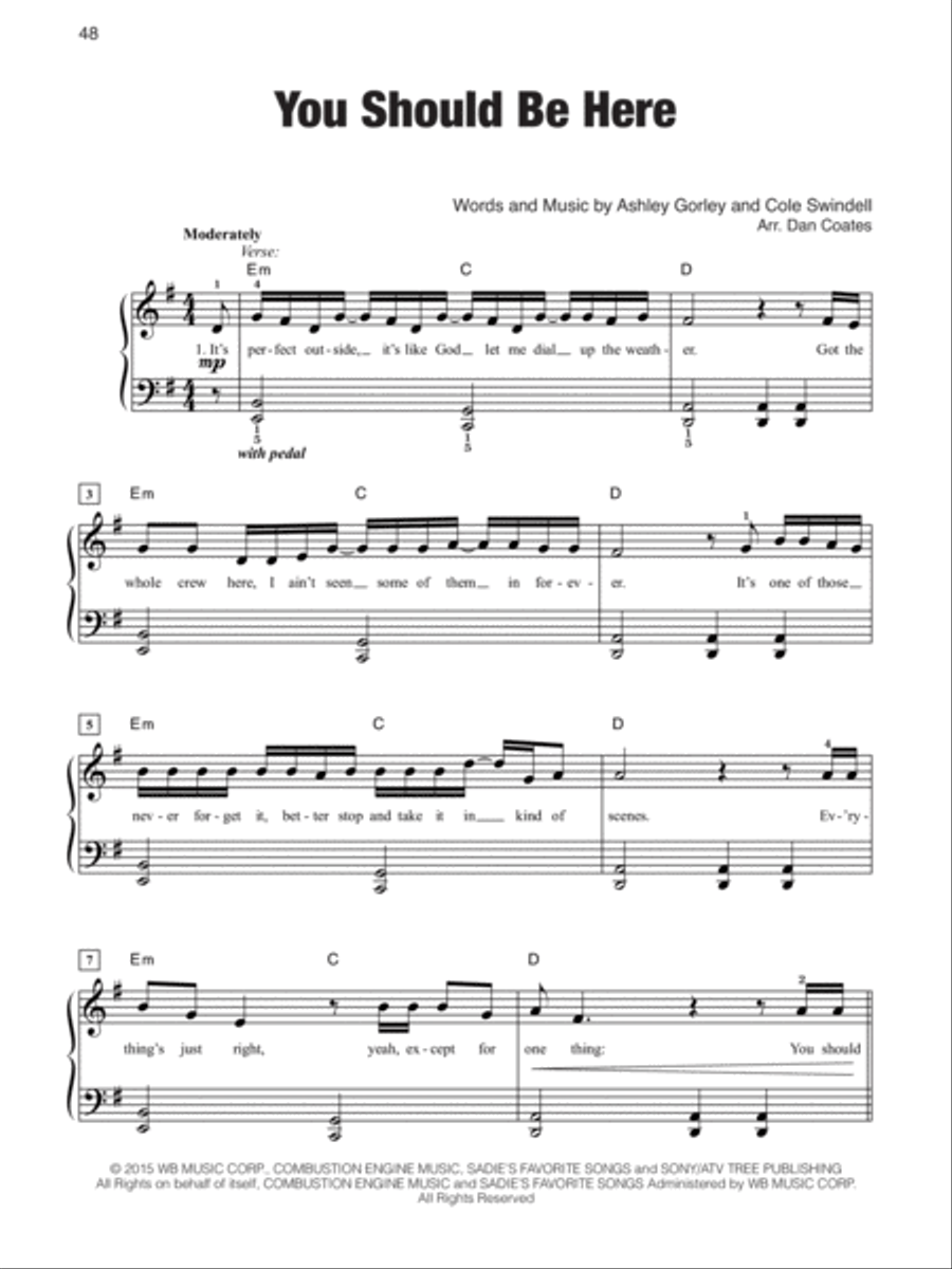 Megahits of 2016 Megahits of 2016 Easy Piano scores gallery preview page 4