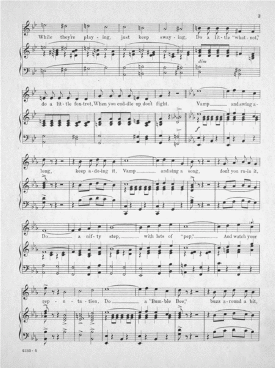 The Vamp. Novelty Oriental Fox Trot Voice scores gallery preview page 3