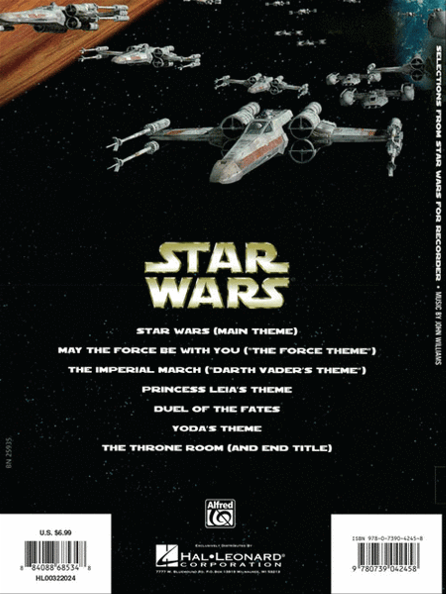 Selections from Star Wars for Recorder Recorder scores gallery preview page 6