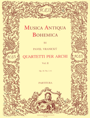 Quartetti per archi II no. 1-6, op. 16