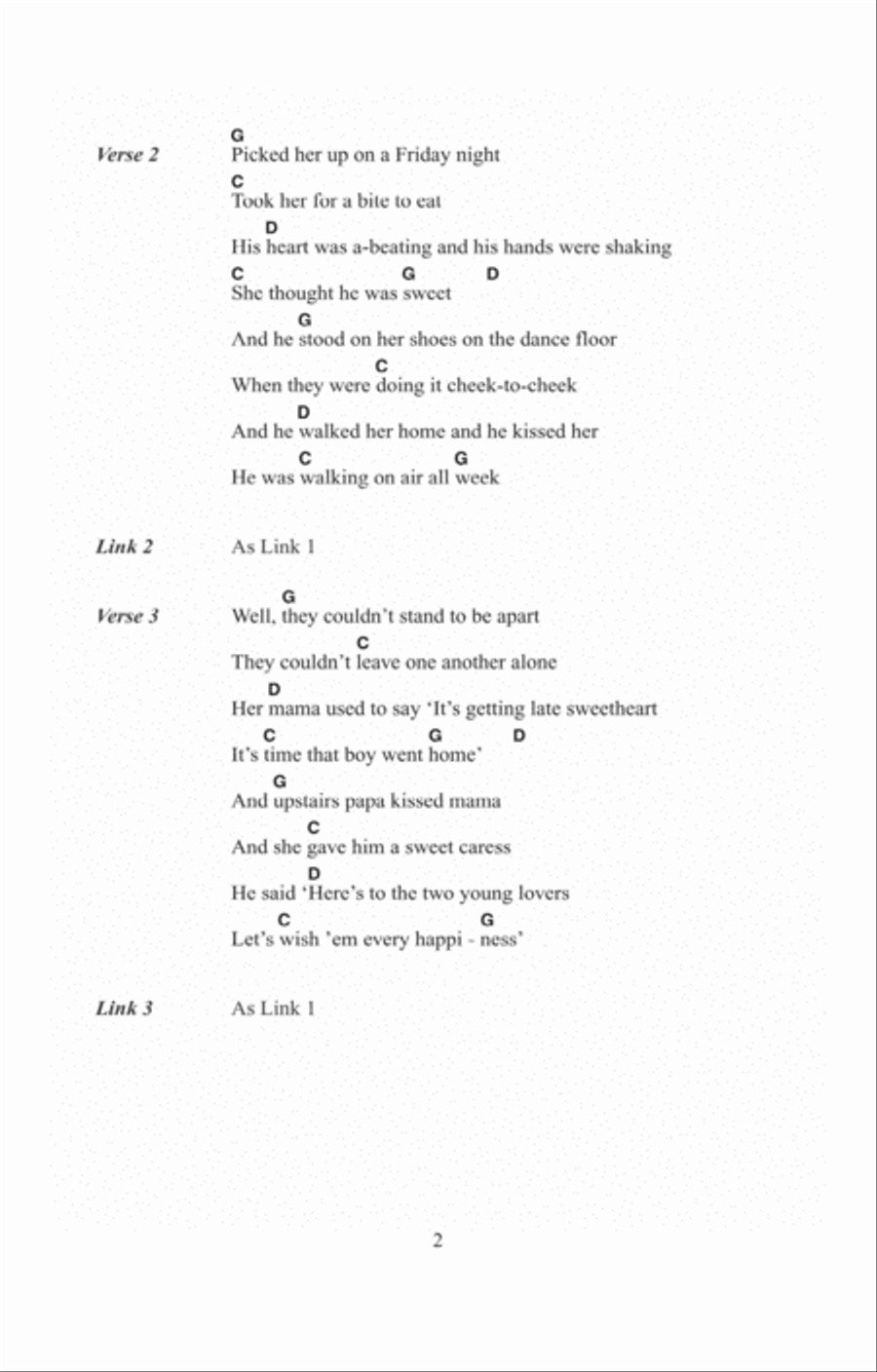 Two Young Lovers Acoustic Guitar scores gallery preview page 2