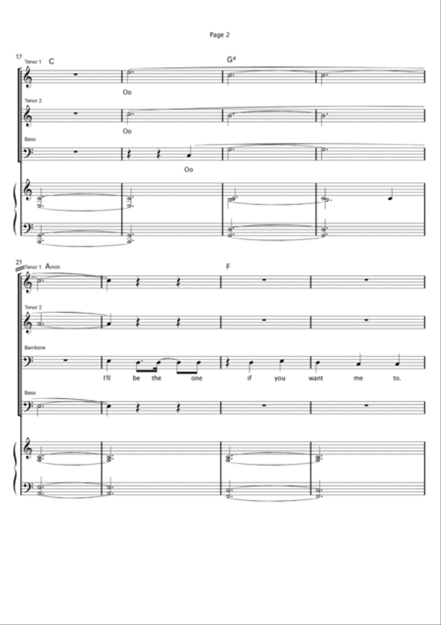 Say Something TTBB scores gallery preview page 2