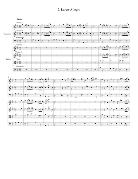12 concerti grossi, Op.6 (complete set of scores and parts)