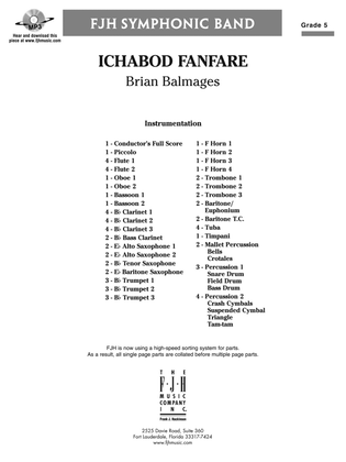 Ichabod Fanfare: Score