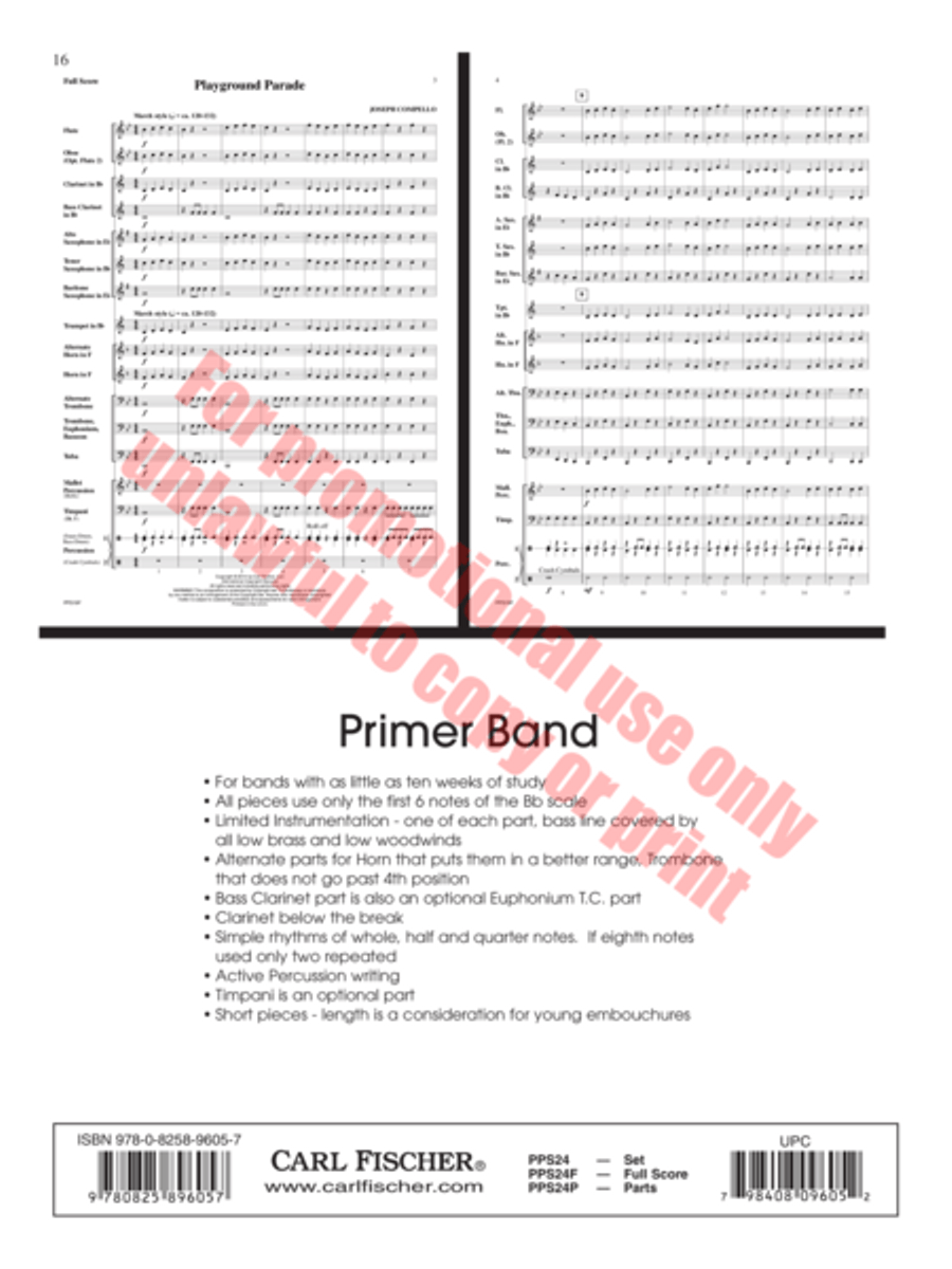 Mammoth Concert Band scores gallery preview page 17
