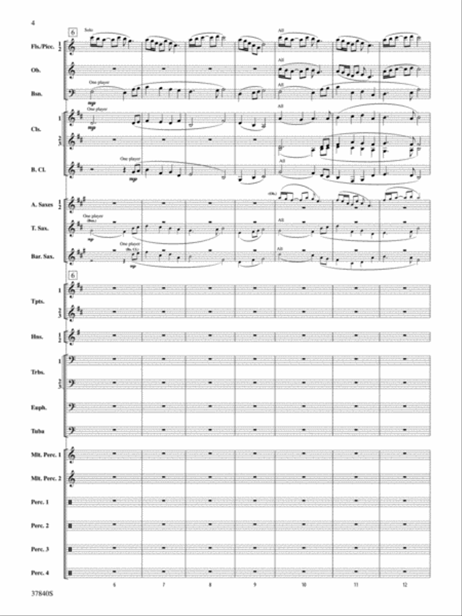 African Dreams: Score Concert Band scores gallery preview page 4