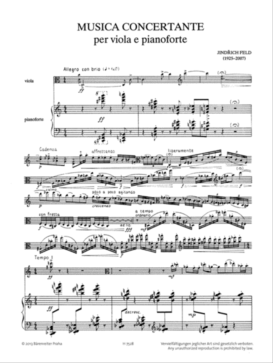 Konzertante Musik für Bratsche und Klavier Viola scores gallery preview page 2