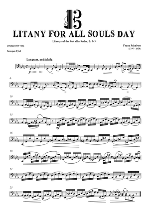 F. Schubert LITANY (Litaney auf das Fest aller Seelen) for Viola & Cello Duet arr. by Szczepan Pytel