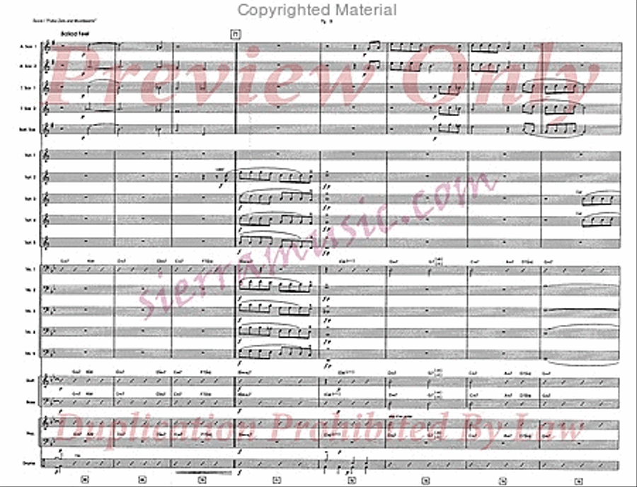 Polka Dots And Moonbeams Jazz Ensemble scores gallery preview page 10