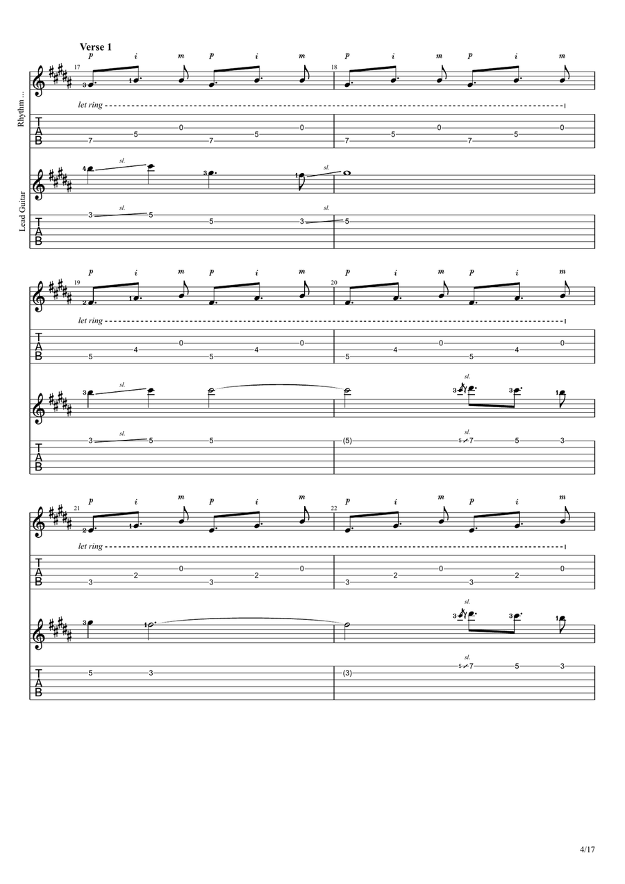 Rediscovered Electric Guitar scores gallery preview page 4