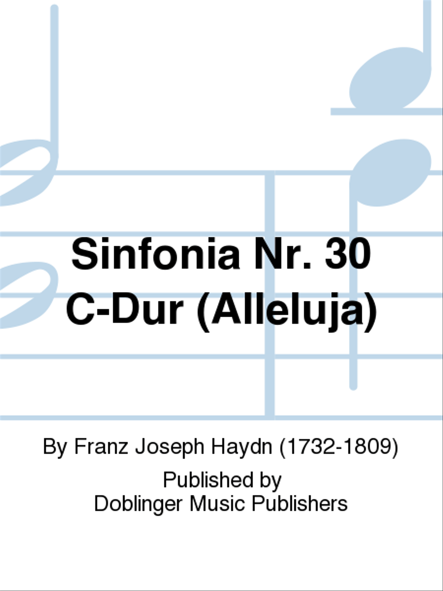 Sinfonia Nr. 30 C-Dur (Alleluja) Orchestra scores gallery preview page 1