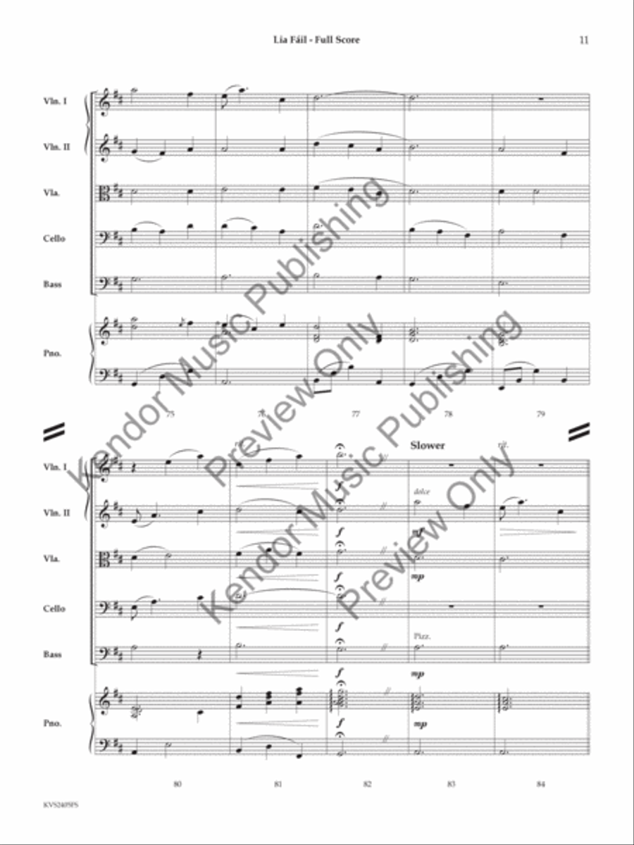 Lia Fáil String Orchestra scores gallery preview page 12