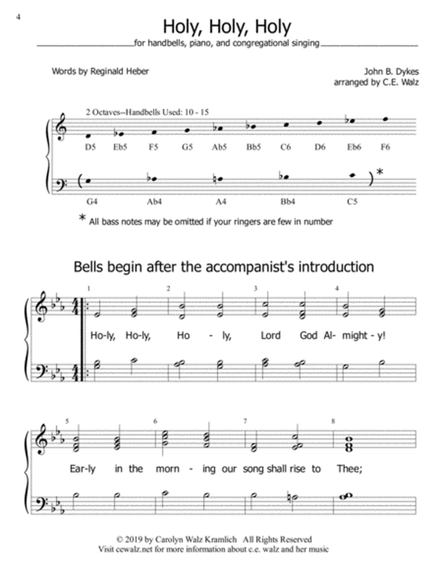 WORSHIP BELLS - three hymns for beginning handbells image number null
