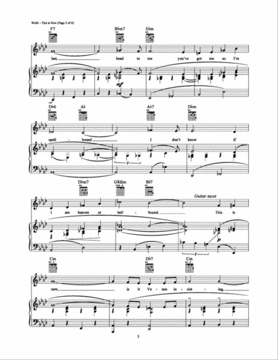 This Is New This Is New Piano, Vocal, Guitar scores gallery preview page 3