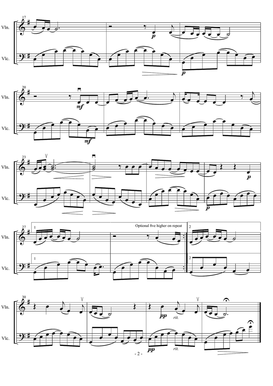 Songbird Songbird Score scores gallery preview page 2