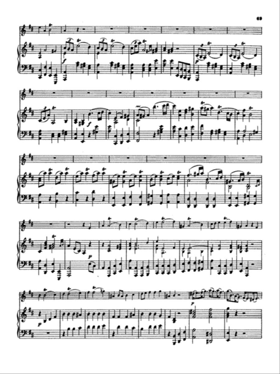 Great: Four Concertos for Flute and Piano Flute scores gallery preview page 4
