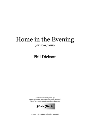 Book cover for Home In The Evening - by Phil Dickson