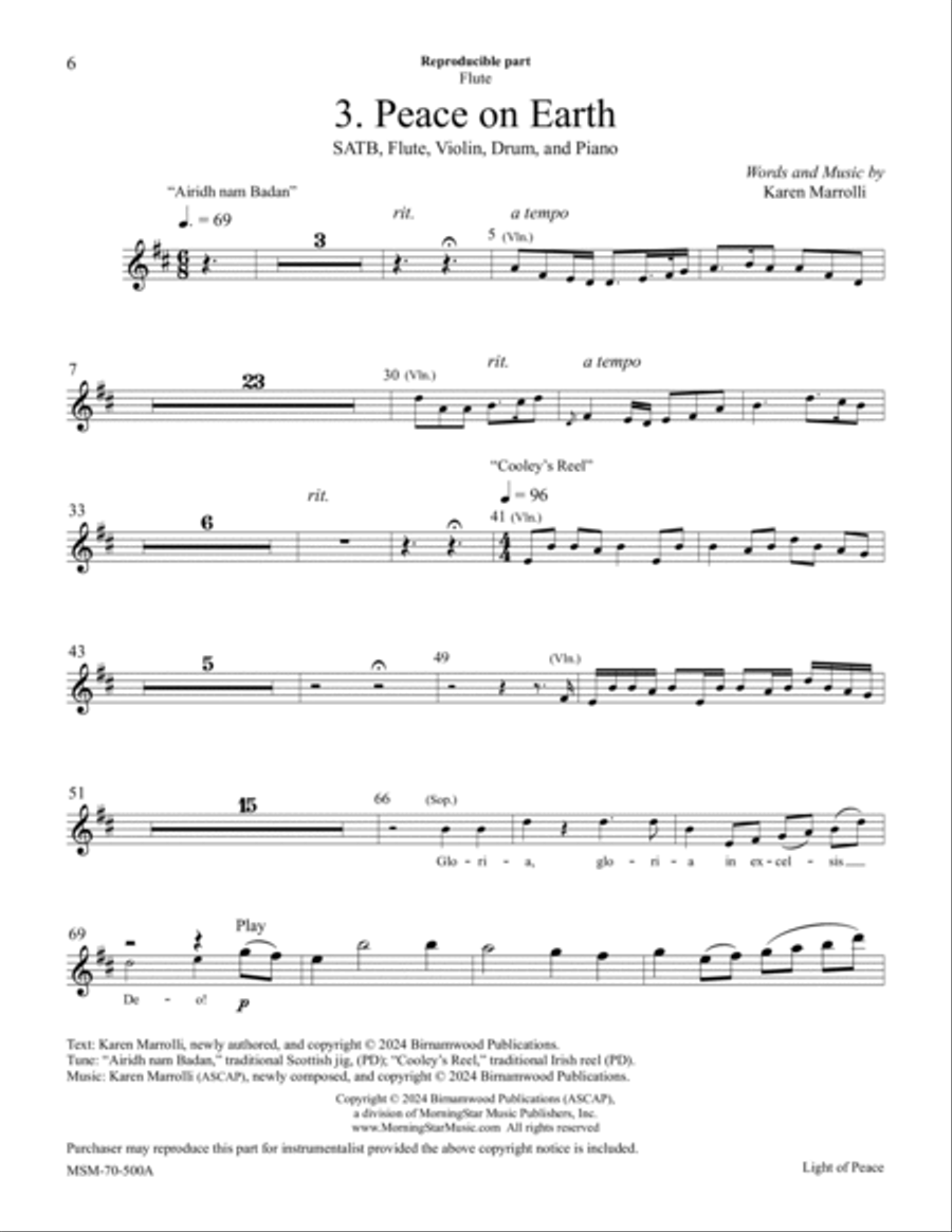 Light of Peace Choir scores gallery preview page 6