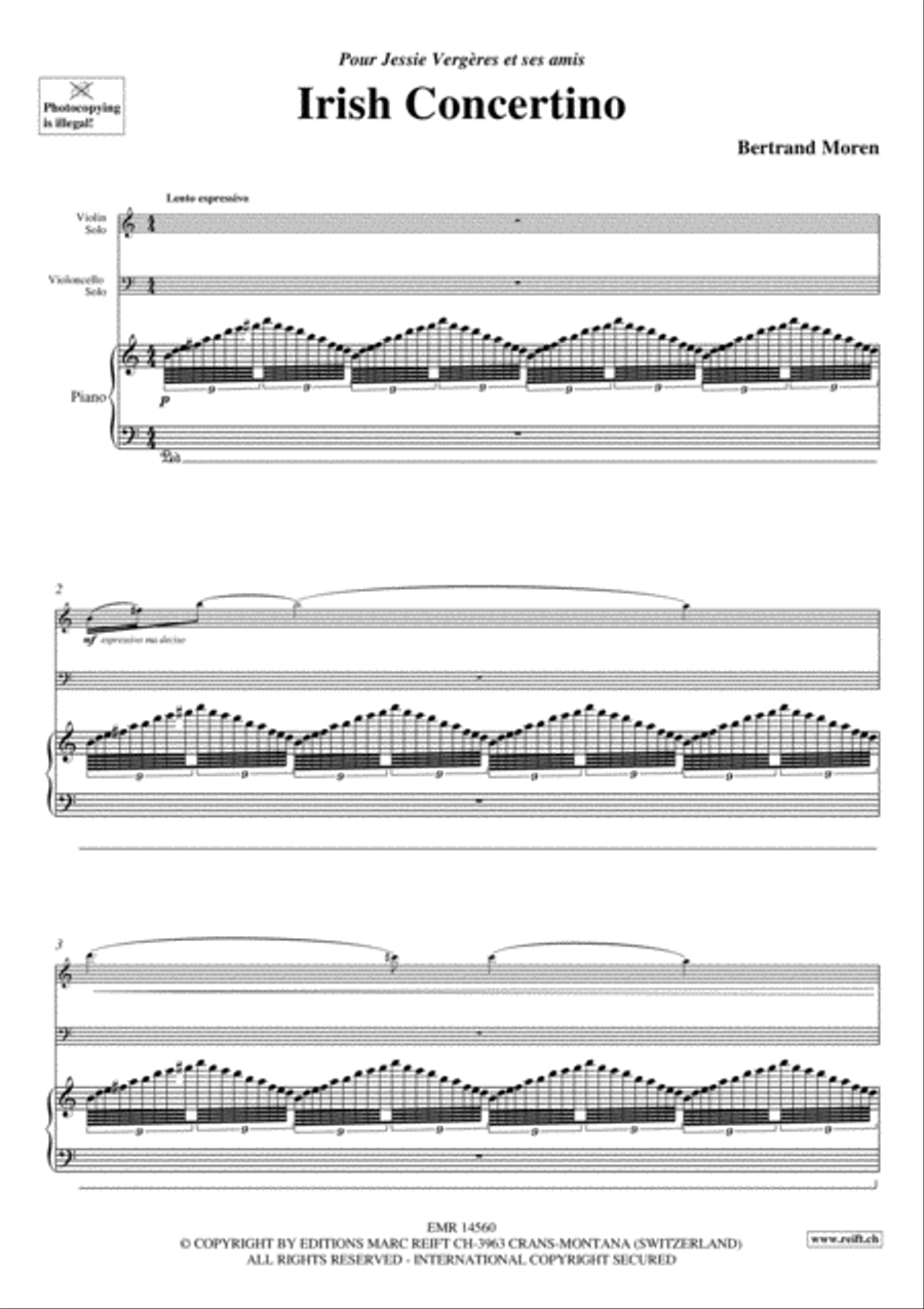 Irish Concertino Piano Trio scores gallery preview page 3