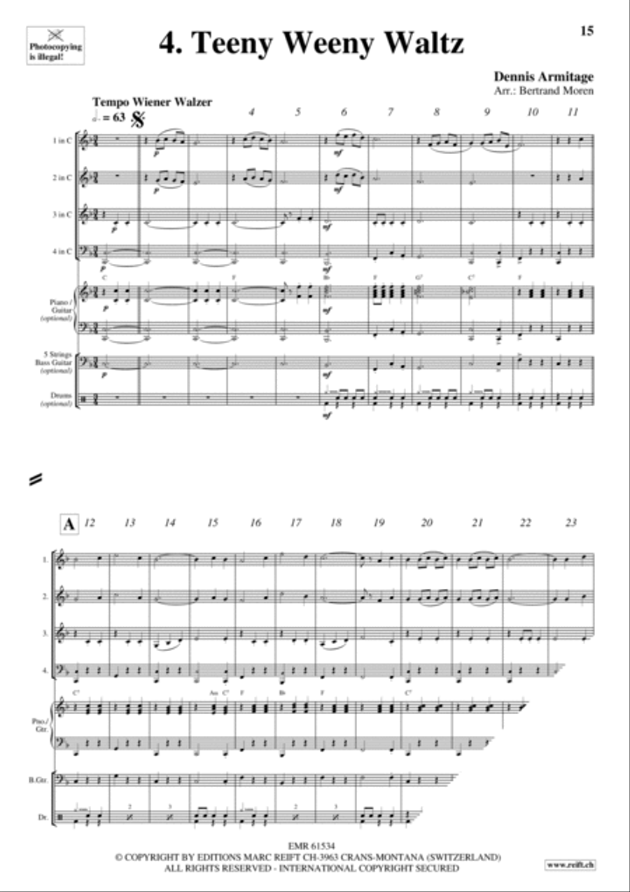 Beer Party Brass Quartet scores gallery preview page 6