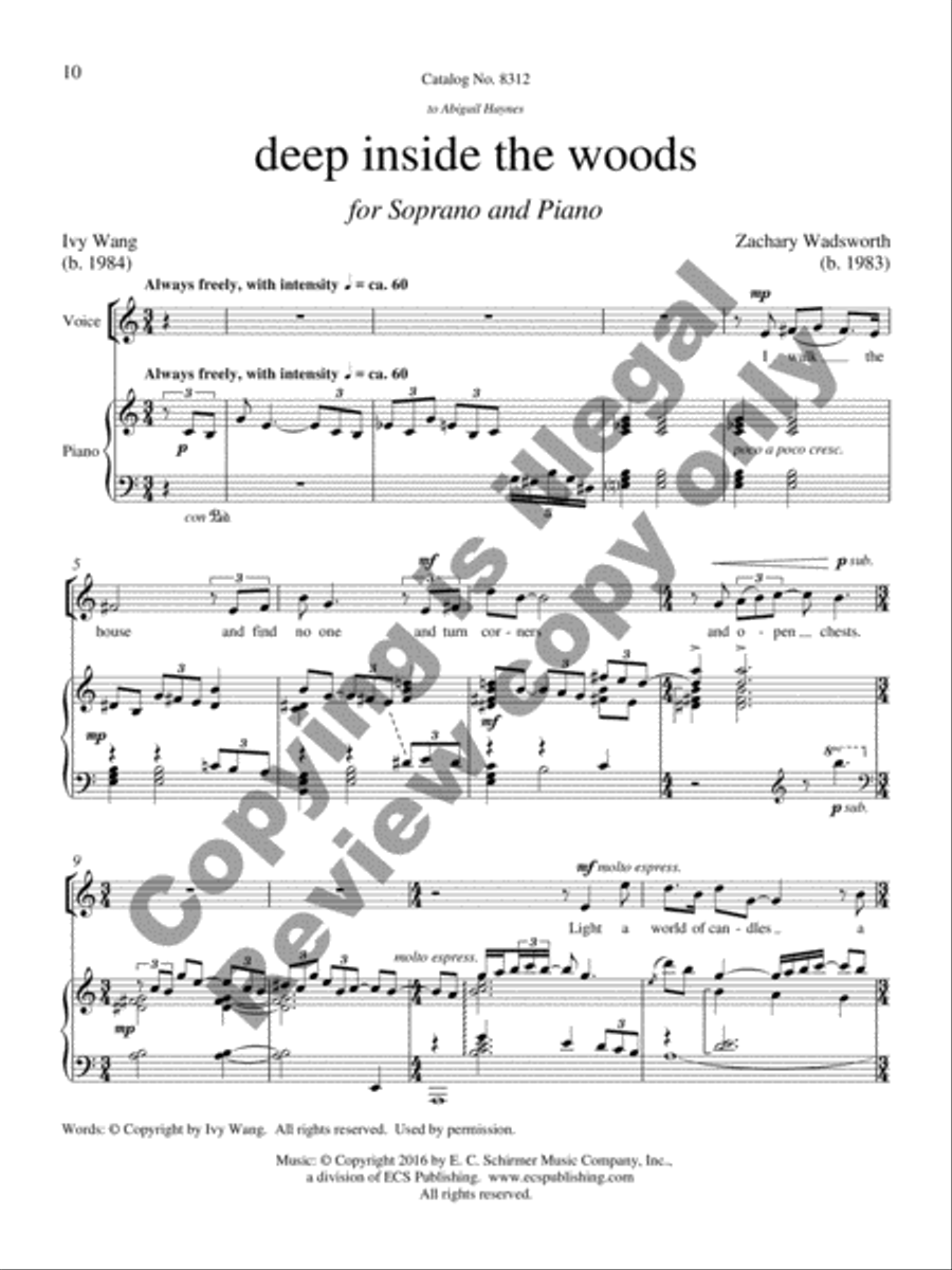 Collected Songs for Soprano and Piano Soprano Voice scores gallery preview page 7