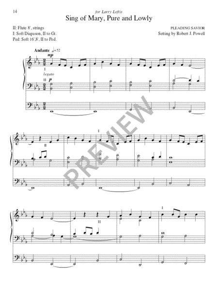 Ten Seasonal Hymn Tune Preludes for the Church Year