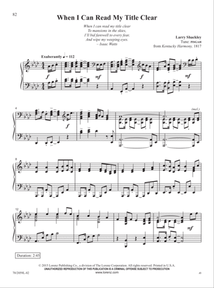 The Church Pianist's Library, Vol. 21 Piano Solo scores gallery preview page 48