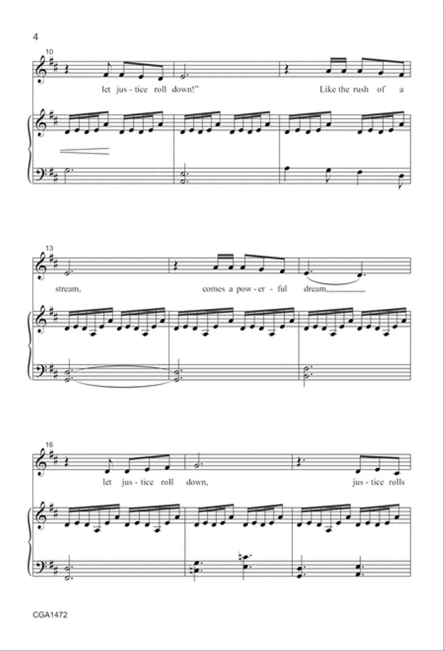 Roll Down, Justice! 4-Part scores gallery preview page 4