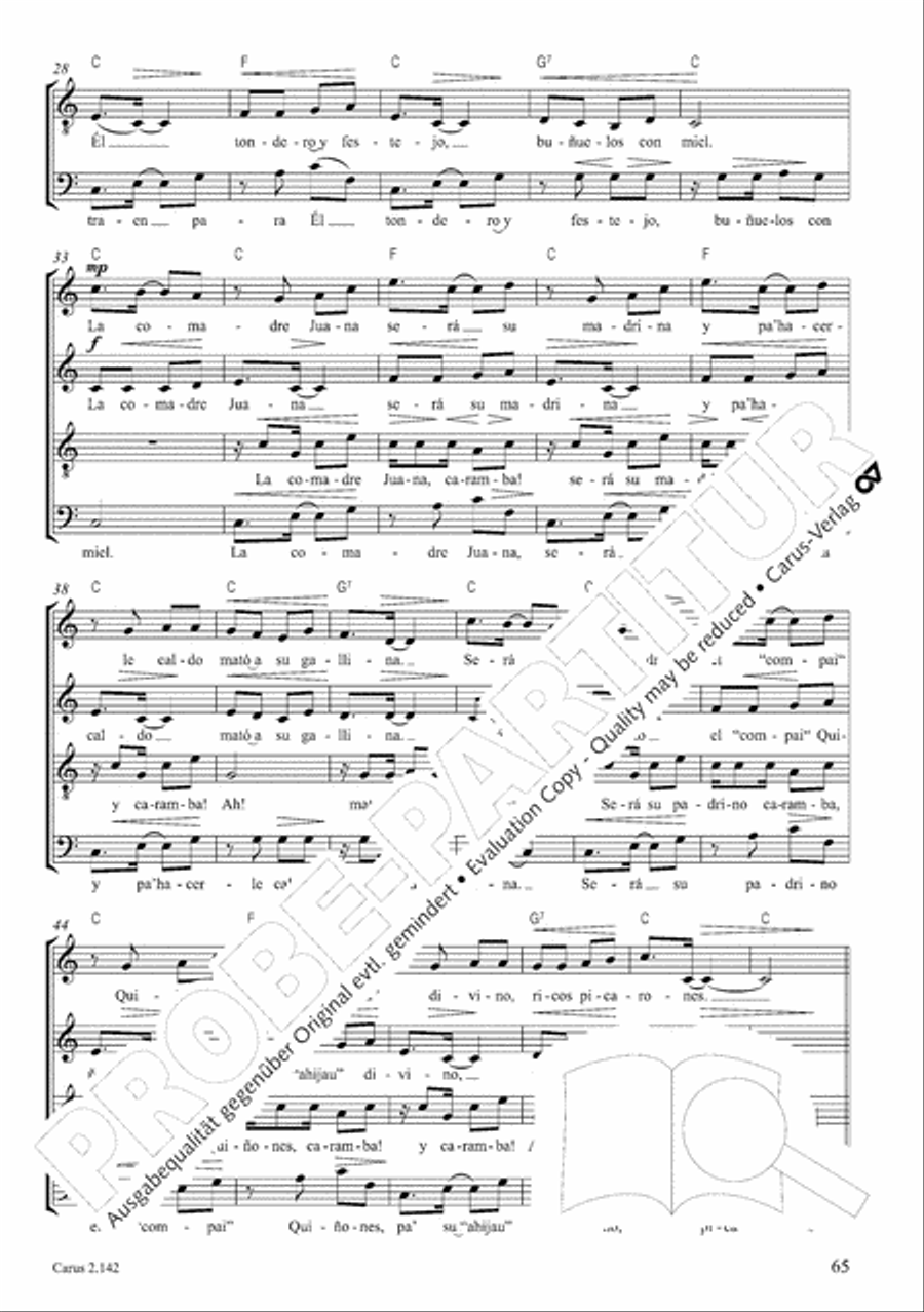 Christmas Carols of the World. Choral collection 4-Part scores gallery preview page 61