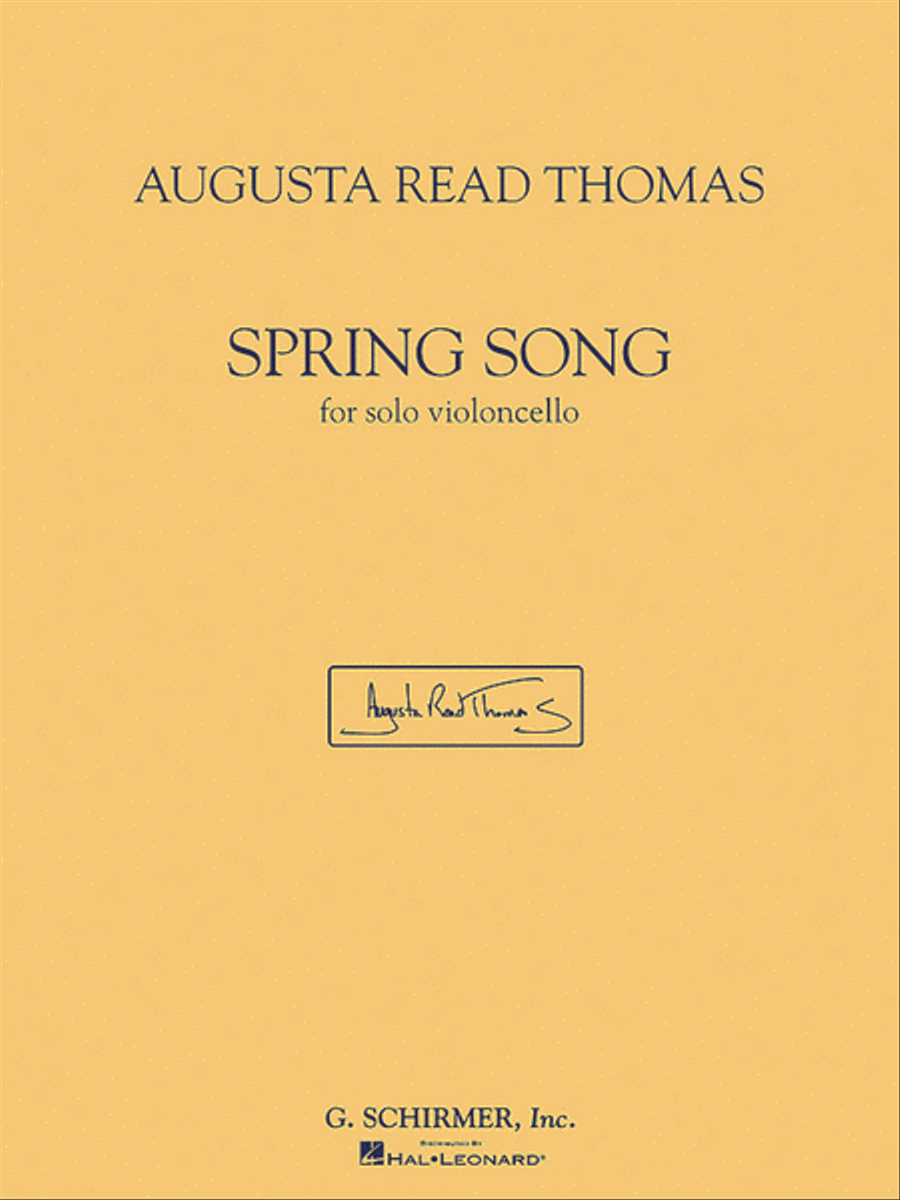 Spring Song Cello Solo scores gallery preview page 1