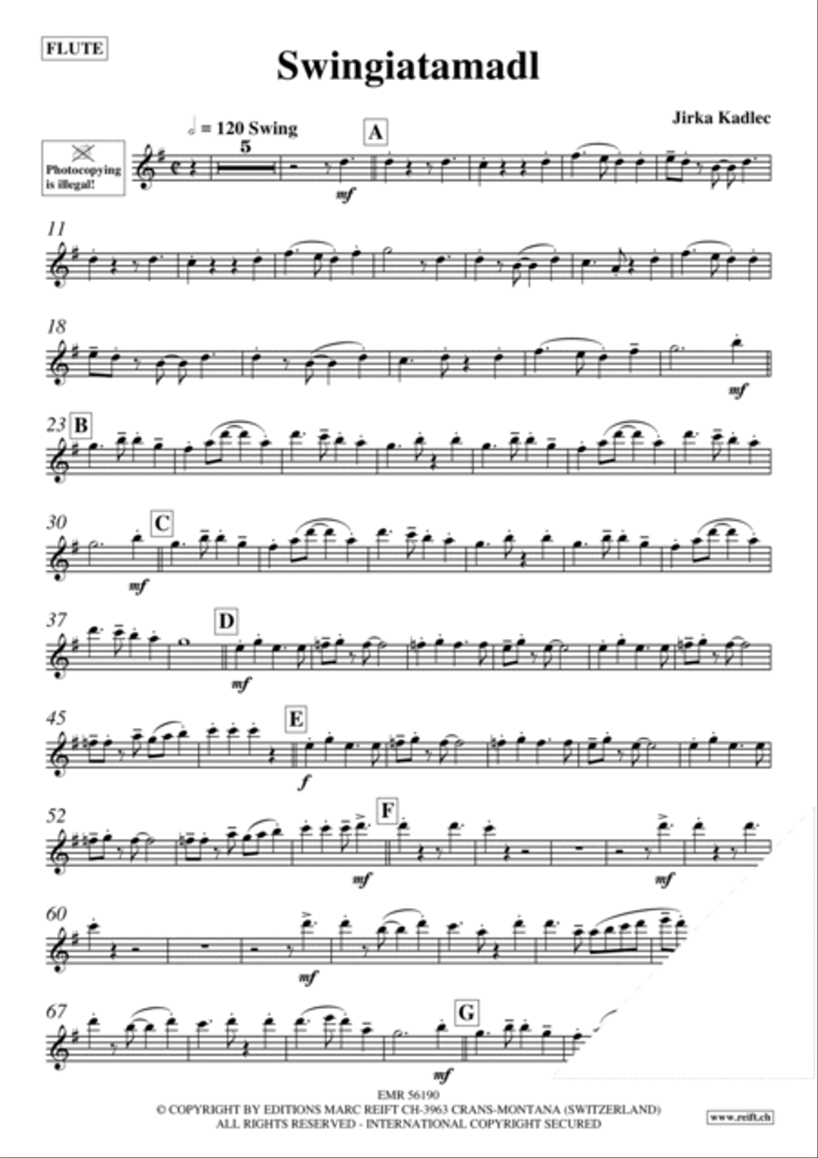 Swingiatamadl Flute Solo scores gallery preview page 3