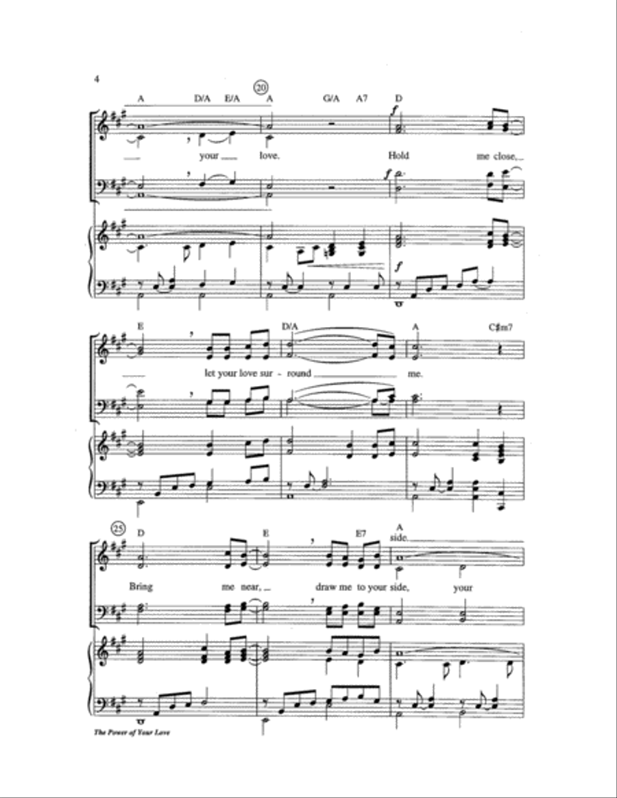 The Power of Your Love Choir scores gallery preview page 4