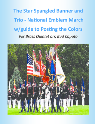 Book cover for Star Spangled Banner and Trio from National Emblem March-Brass Quintet