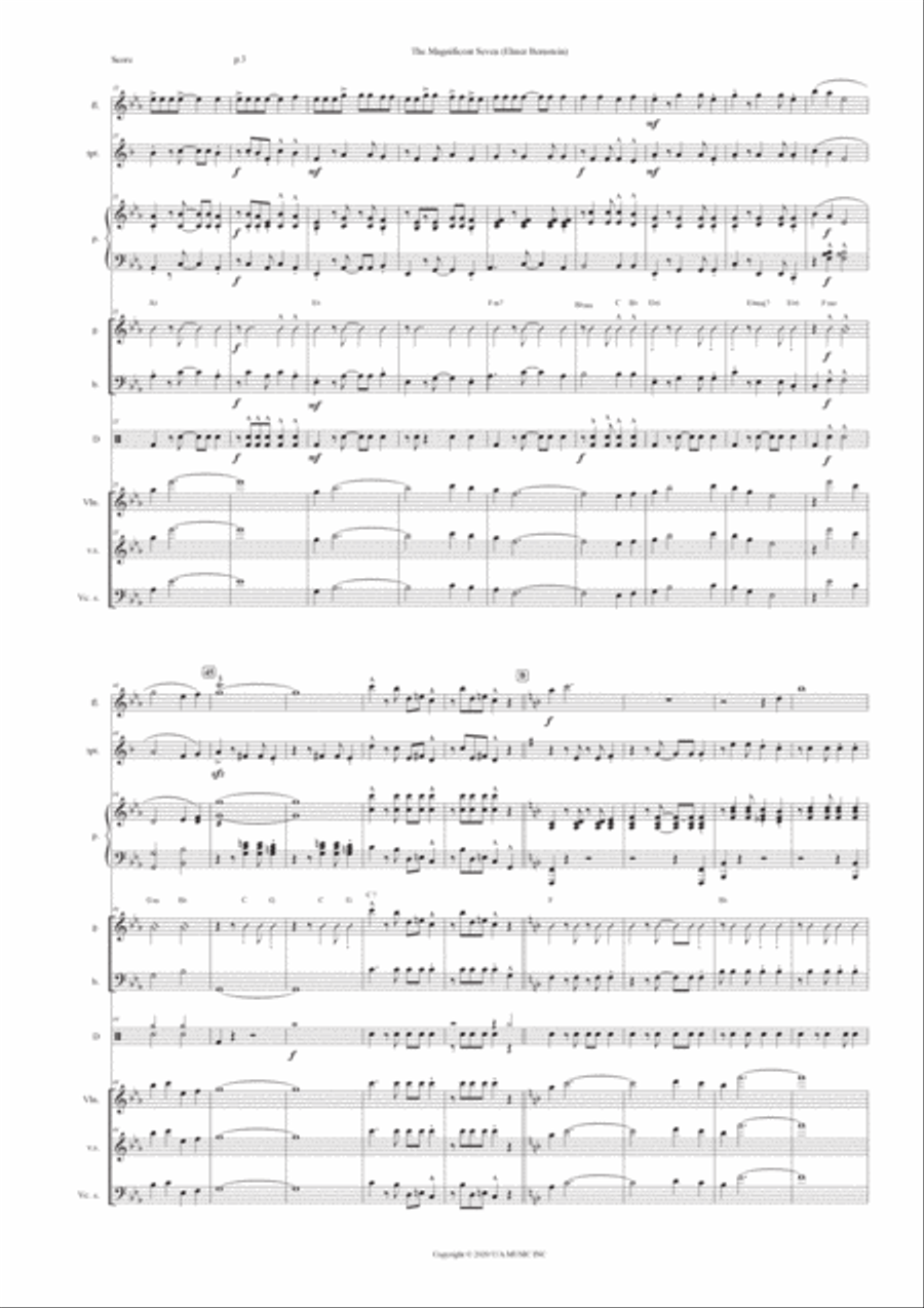 Magnificent Seven, The Flute scores gallery preview page 3